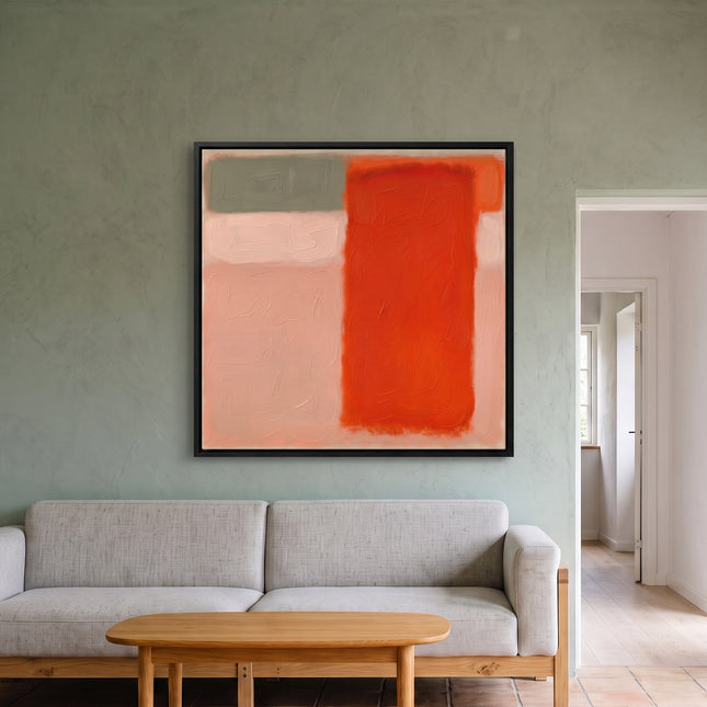 Persimmon Distance — in its individually designed living room; digital artwork visualization
