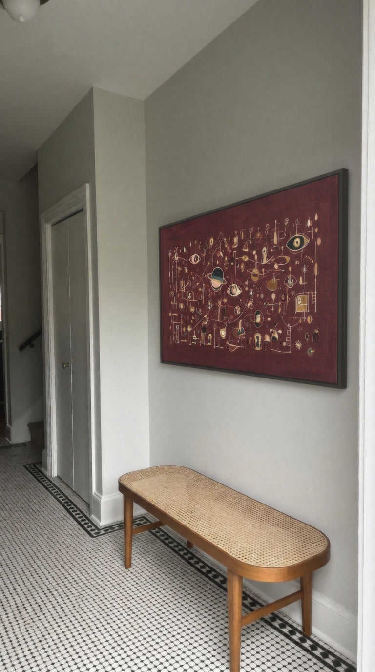 Digitale Raumvisualisierung von Oxblood Orbits: Eingangsbereich