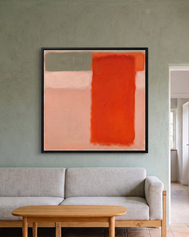 Persimmon Distance — in its individually designed living room; digital artwork visualization