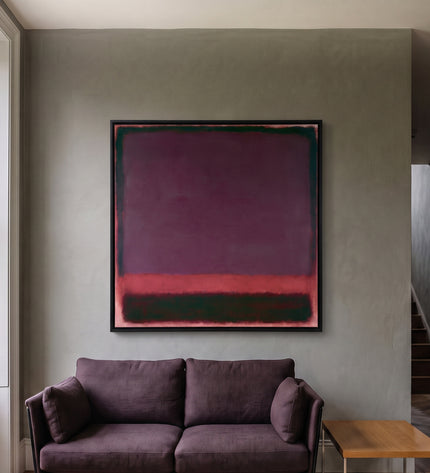 Plum Aftertone — in its individually designed living room; digital artwork visualization