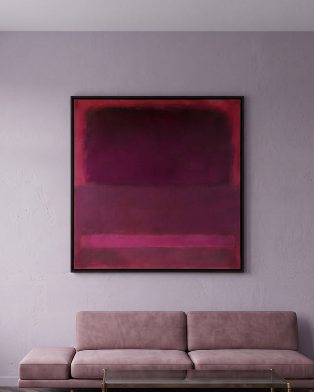 Violet Quiet — in its individually designed living room; digital artwork visualization