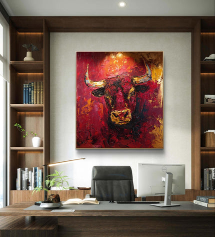 Bull of Fortune Fine Art Club Original