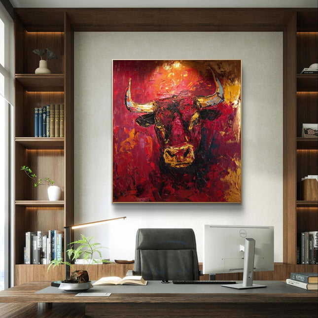 Bull of Fortune Fine Art Club Original