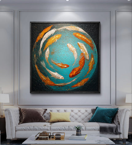 Koi of Prosperity Fine Art Club Original