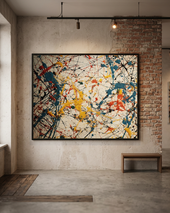 Sparks of Existence displayed in a contemporary gallery setting