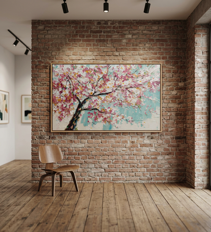 Cherry Sky displayed in a contemporary gallery setting