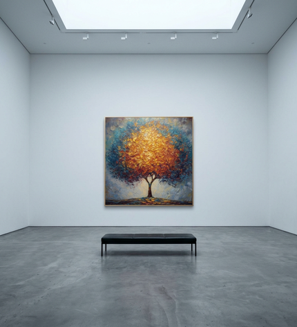 Legacy Tree displayed in a contemporary gallery setting