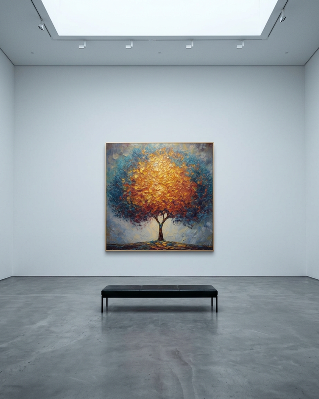 Legacy Tree displayed in a contemporary gallery setting