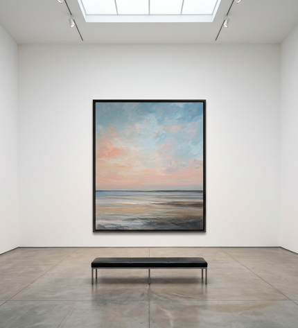 Tranquil Waters displayed in a contemporary gallery setting