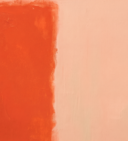 Apricot Interval — gently angled paint-surface detail; digital artwork visualization