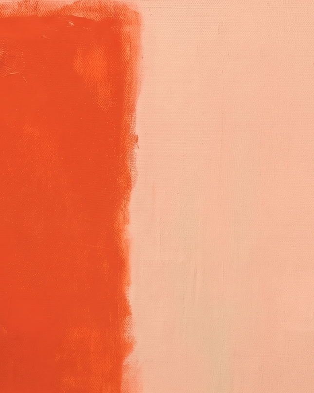 Apricot Interval — gently angled paint-surface detail; digital artwork visualization