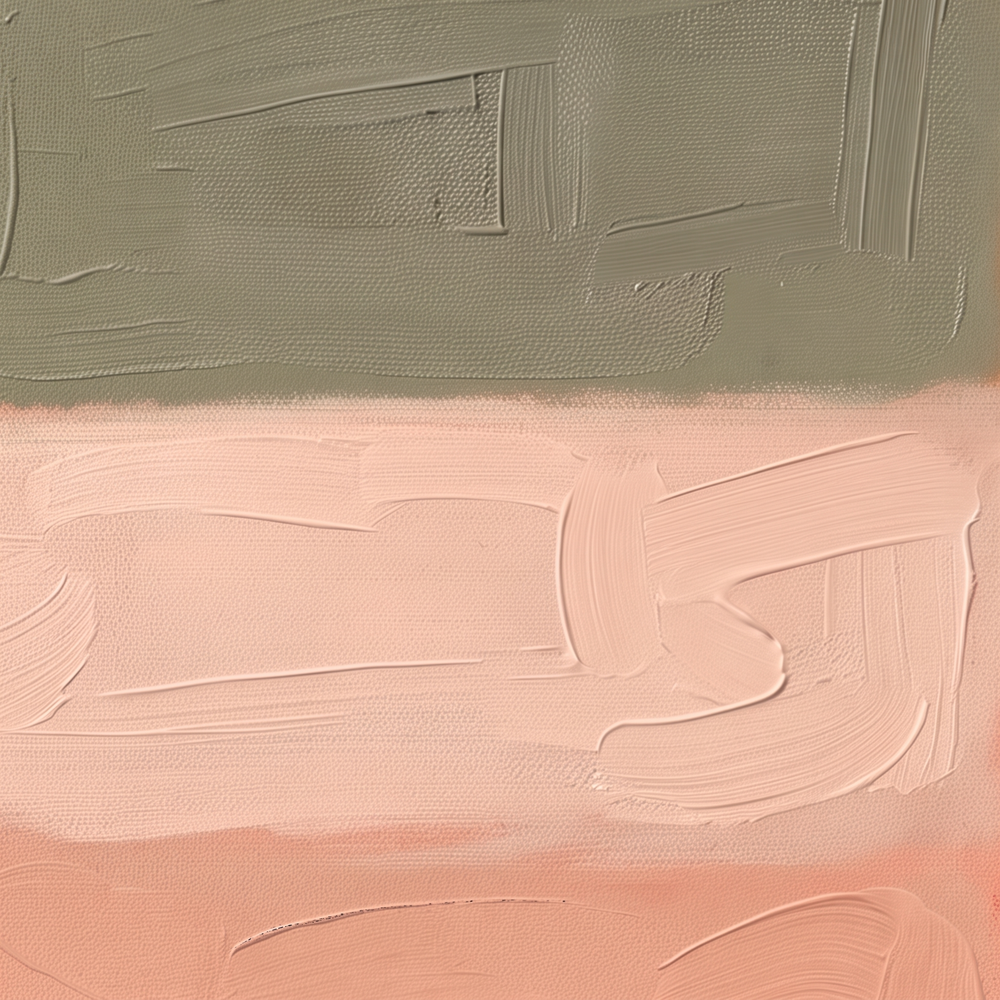 Paint and brushwork of Persimmon Distance up close