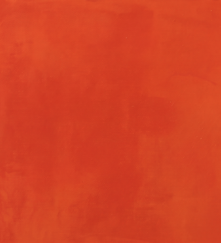 Persimmon Pause — gently angled paint-surface detail; digital artwork visualization