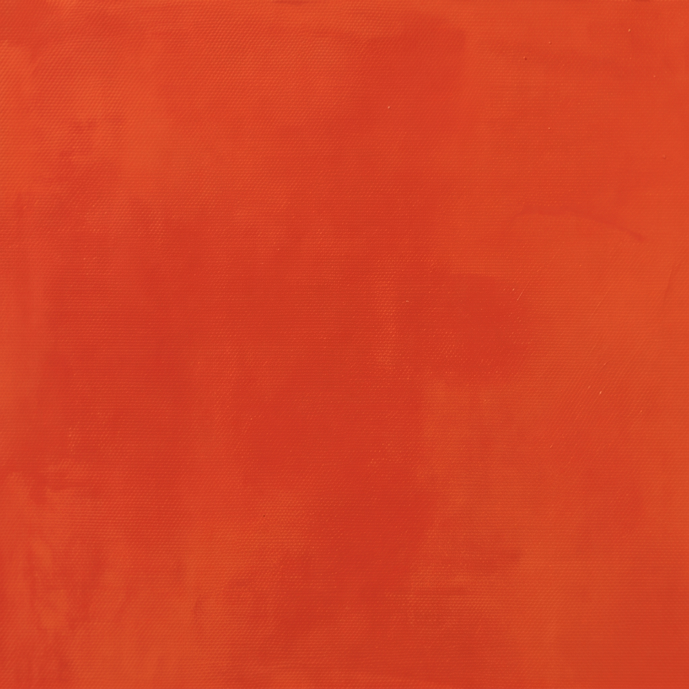 Paint and brushwork of Persimmon Pause up close