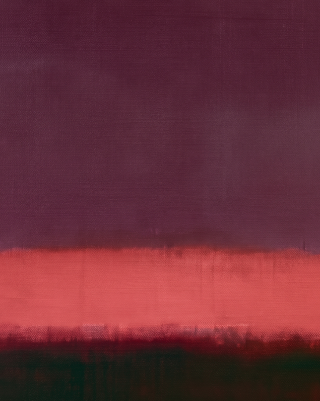 Plum Aftertone — gently angled paint-surface detail; digital artwork visualization