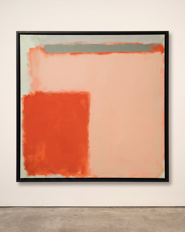 Apricot Interval — gallery presentation; digital artwork visualization
