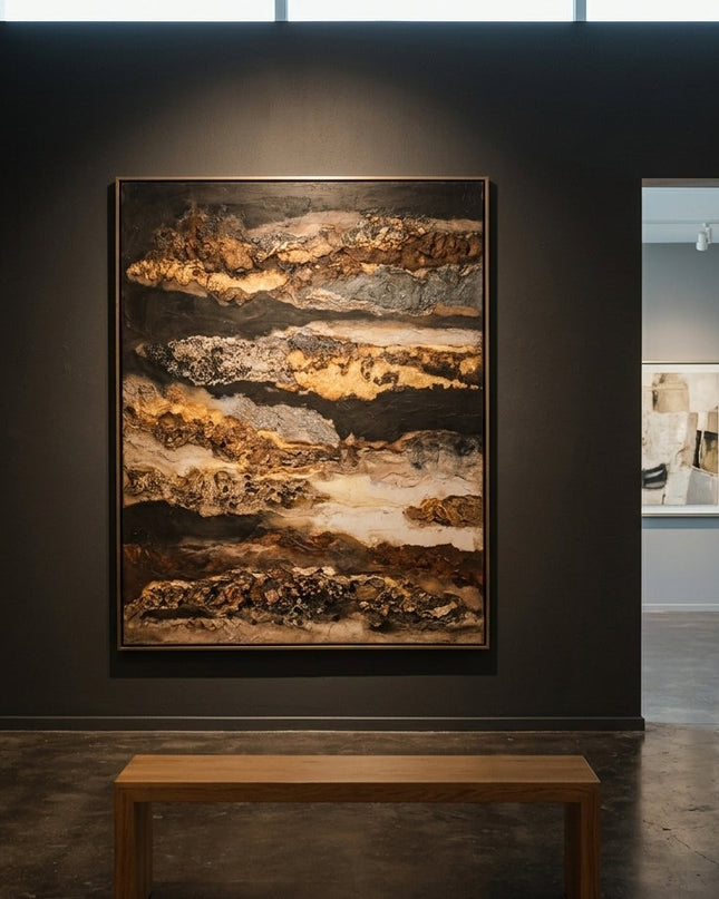 Aurum Strata displayed in gallery setting