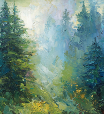 Morning in the Woods Fine Art Club Original