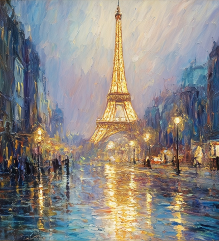 Midnight in Paris Fine Art Club Original