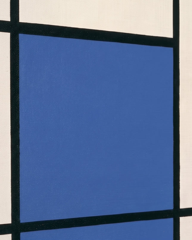 Blue Counterpoise — gently angled paint-surface detail; digital artwork visualization