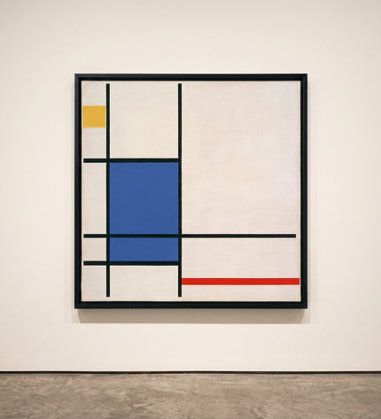 Blue Counterpoise — gallery presentation; digital artwork visualization