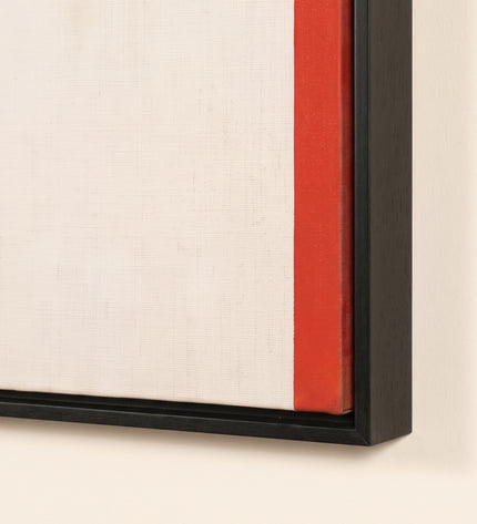 Counterline — framed corner and paint-surface detail; digital artwork visualization