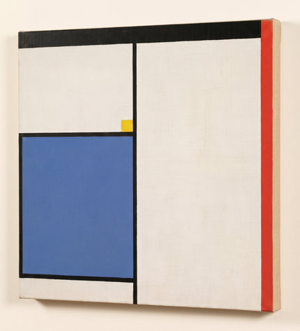 Counterline — unframed stretched canvas with natural linen sides; digital artwork visualization