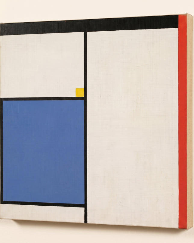 Counterline — unframed stretched canvas with natural linen sides; digital artwork visualization