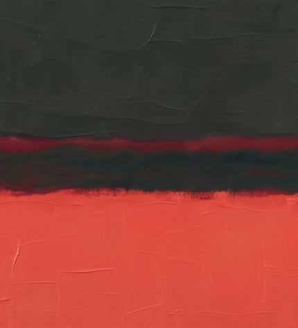 Crimson Chamber — gently angled paint-surface detail; digital artwork visualization