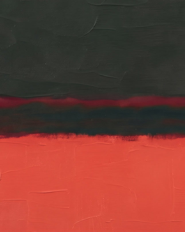 Crimson Chamber — gently angled paint-surface detail; digital artwork visualization