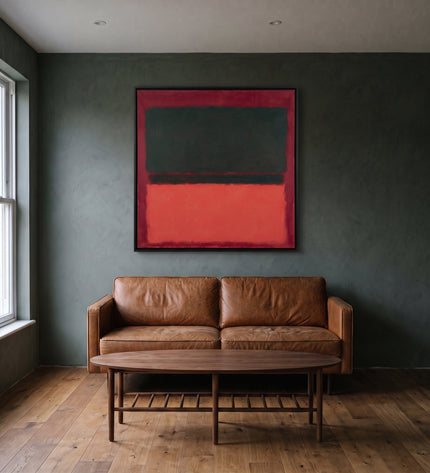 Crimson Chamber — slightly angled interior view; digital artwork visualization