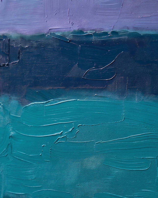 Deep Blue Rest — gently angled paint-surface detail; digital artwork visualization