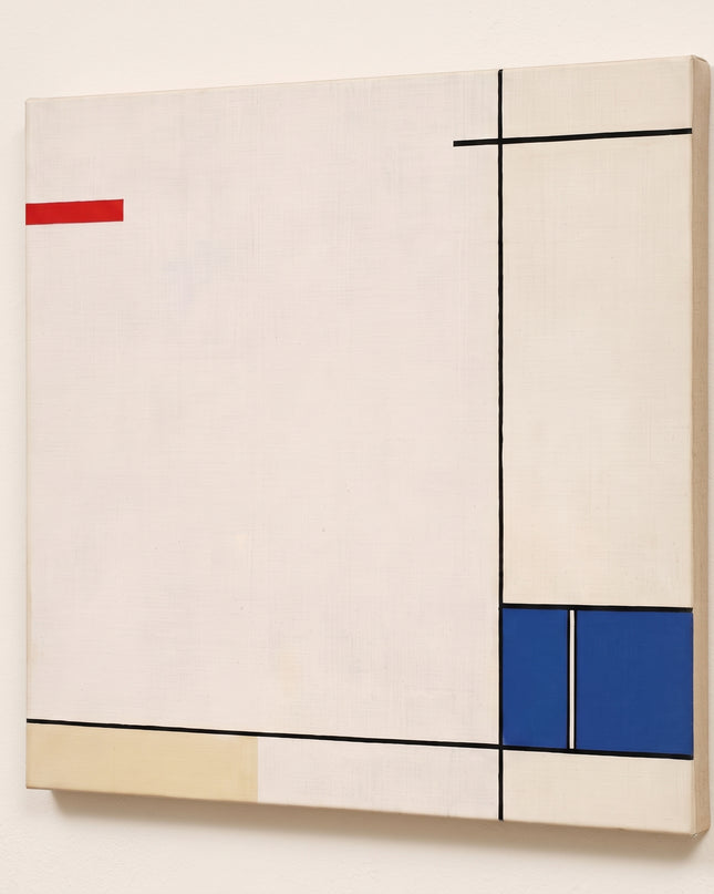 Distant Signals — unframed stretched canvas with natural linen sides; digital artwork visualization