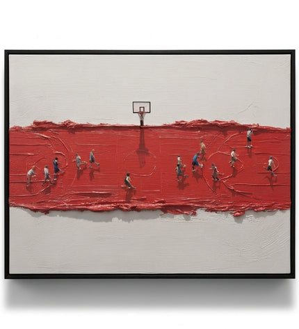 Full Court by Artmere, original hand-painted artwork on canvas