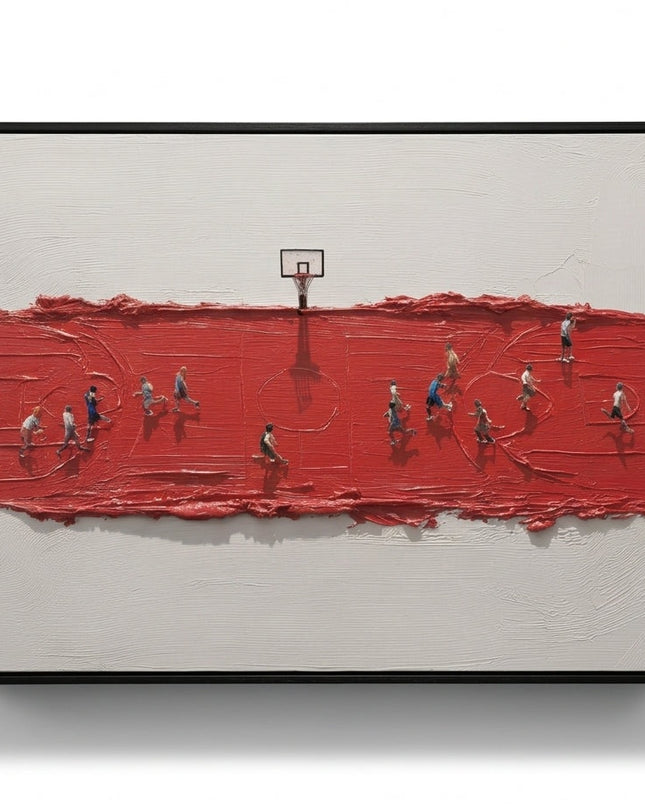 Full Court by Artmere, original hand-painted artwork on canvas