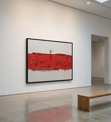Full Court displayed in gallery setting