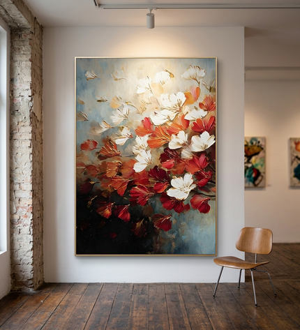 Smells Like Spring original canvas artwork displayed in a contemporary gallery setting