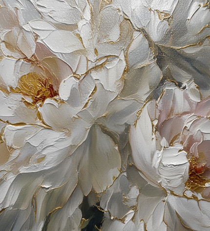 Golden Edge Blooms Fine Art Club Original