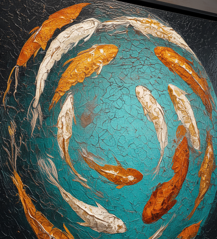 Koi of Prosperity Fine Art Club Original