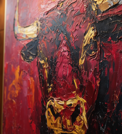 Bull of Fortune Fine Art Club Original