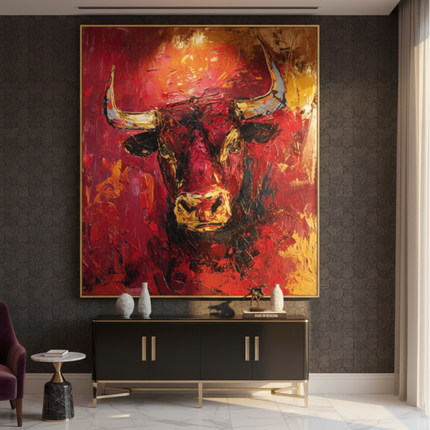 Bull of Fortune Fine Art Club Original