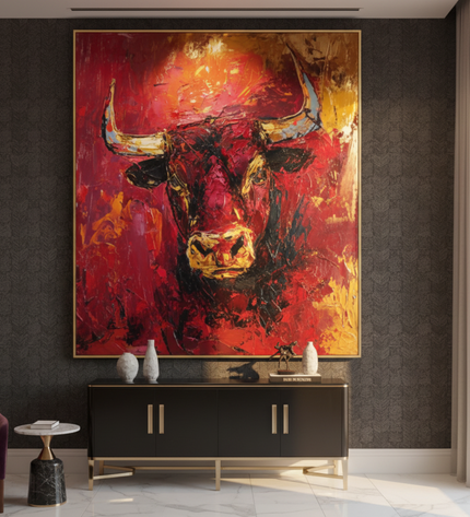 Bull of Fortune Fine Art Club Original