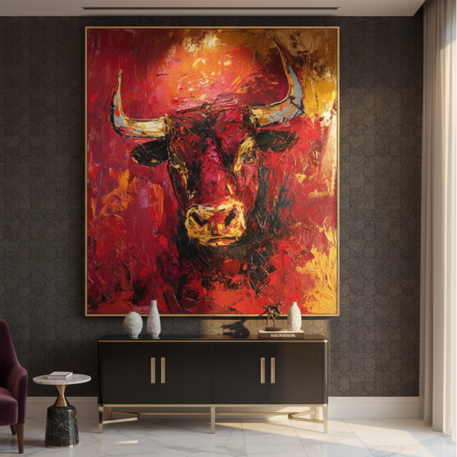 Bull of Fortune Fine Art Club Original