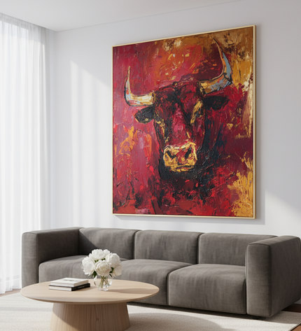 Bull of Fortune Fine Art Club Original