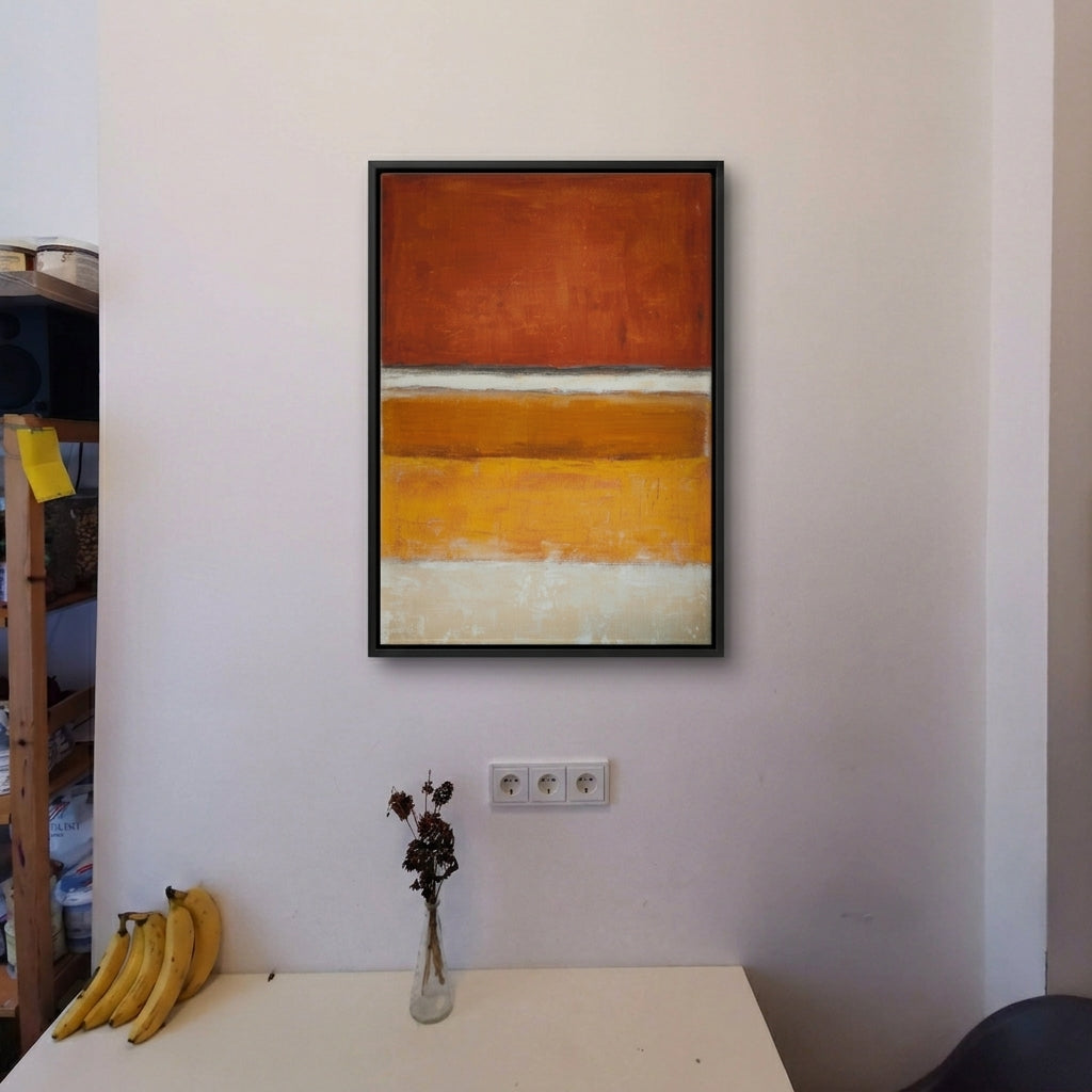 Bold Artmere painting visualized in a bedroom