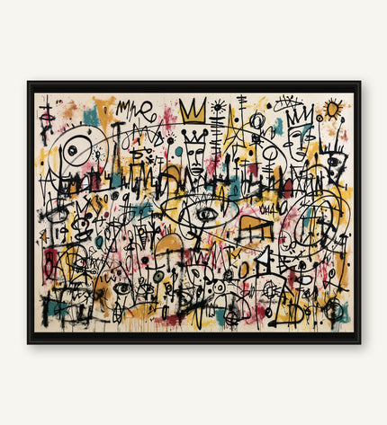 Kingdom of Signals original hand-painted abstract artwork on a white background