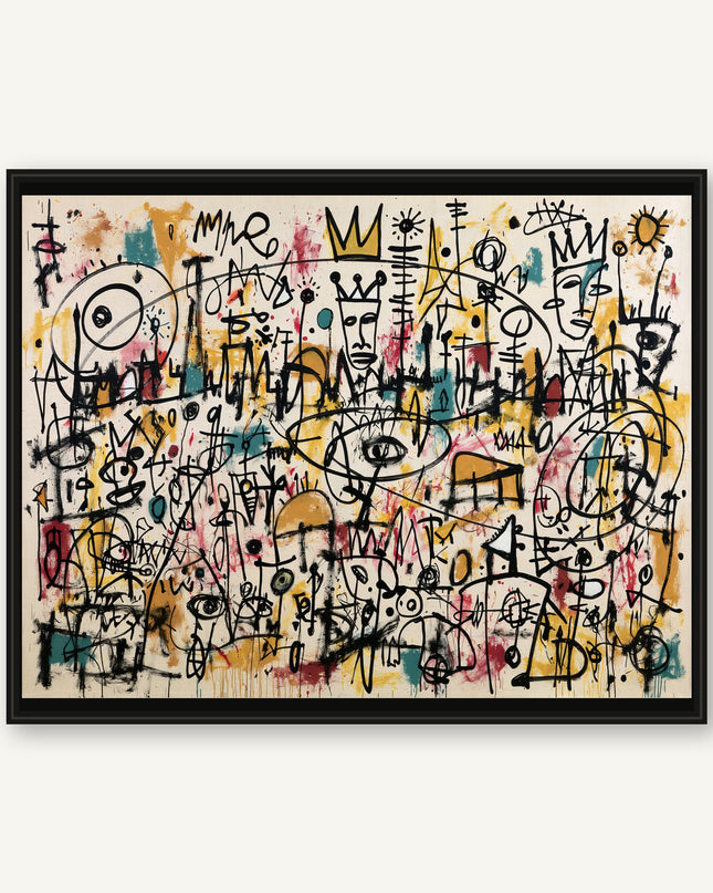 Kingdom of Signals original hand-painted abstract artwork on a white background