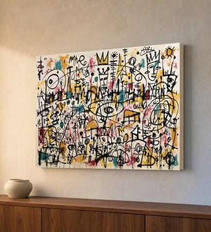 Kingdom of Signals Gallery Wrap canvas with painted artwork and wrapped edges