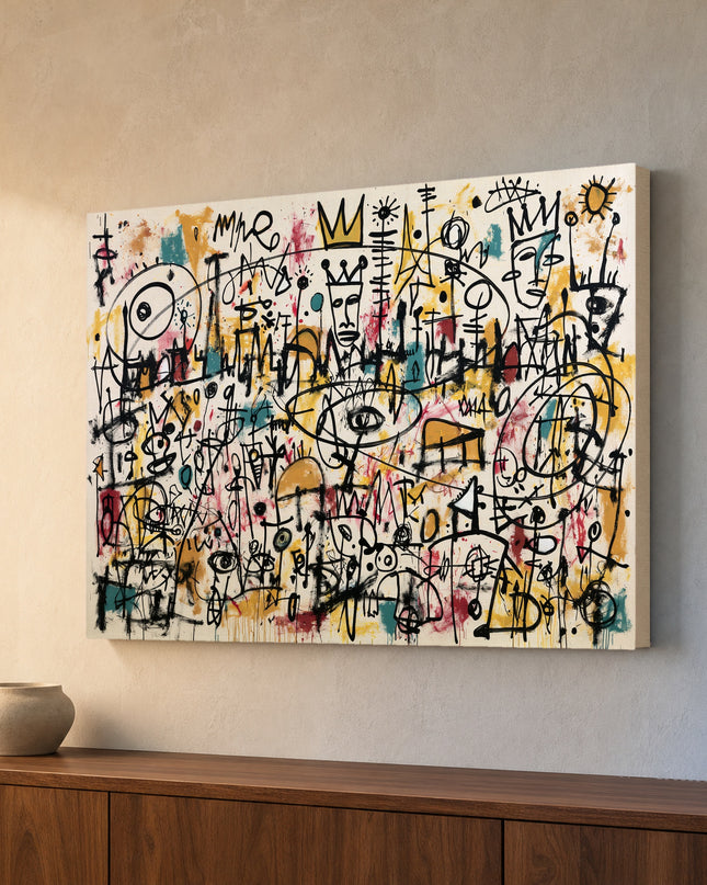 Kingdom of Signals Gallery Wrap canvas with painted artwork and wrapped edges