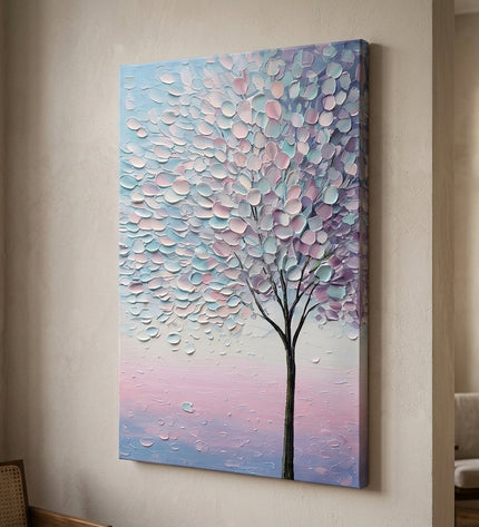 Lavender Petals hand-painted original as gallery wrap canvas preview